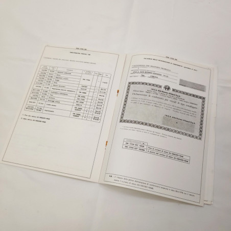 Fascicolo omologazione Alfa Romeo Alfa Sud 1978 trasporto promiscuo
