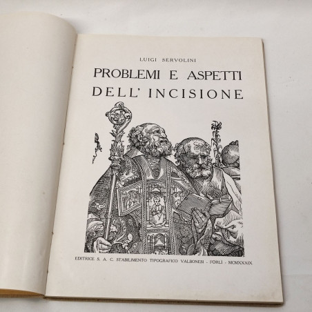 Libro Servolini Problemi e aspetti dell'Incisione autografo dell'autore