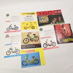 Lotto di 8 brochure ciclomotori anni 60/70 Gerelli Benelli Legnano Motobecane 2