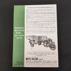 Catalogo Motocarro Leggero 150 cc Gilera 1953 Veicoli industriali 2