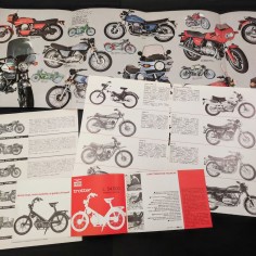 Lotto di 4 brochure dépliant originali Moto Guzzi anni 70 2