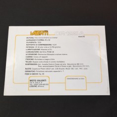 Brochure formato A4 Valenti moto CR125A 2