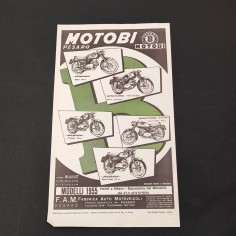 MOTOBI Pesaro brochure uniface modelli 1955 buona conservazione