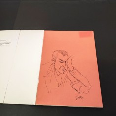 RENATO GUTTUSO autoritratto firmato su frontespizio catalogo mostra 1979 2