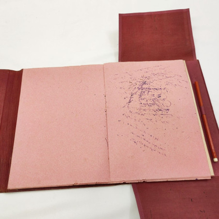 Cartellina da scrittura e disegno tecnico con corona e lettere LT