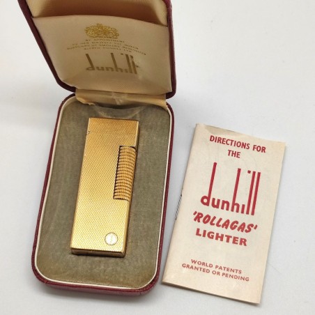 Accendino da tasca Dunhill Rollagas anno 1969 con astuccio e libretto