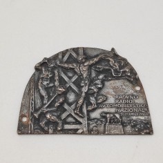 Placca Raduno Radio Automobilistico Nazionale 1931 argento 800