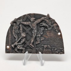 Placca Raduno Radio Automobilistico Nazionale 1931 argento 800 2