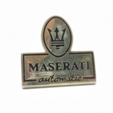 Targa da scrivania placca Maserati automatic 45x44 mm