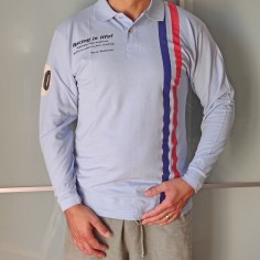 Polo uomo manica lunga Steve McQueen Racing is Life Tg S