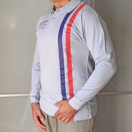 Polo uomo manica lunga Steve McQueen Racing is Life Tg XL