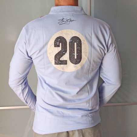 Polo uomo manica lunga Steve McQueen Racing is Life Tg XL