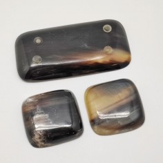 Set di 3 piccoli vaschette in corno anni 50/60 2