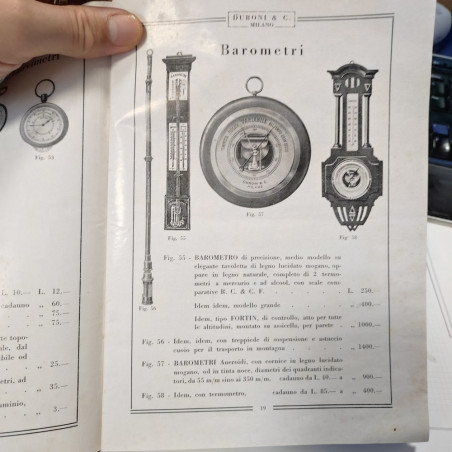 Catalogo DURONI & C. Ottici Milano Galleria Vitt. Emanuele - 1933