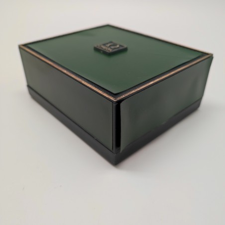 Originale scatola orologio Omega de Ville verde usata piccoli difetti