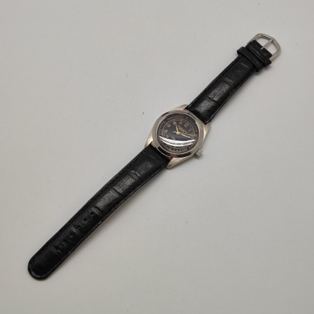 Orologio polso tipo cronometro medicale 1950 inusato movimento meccanico