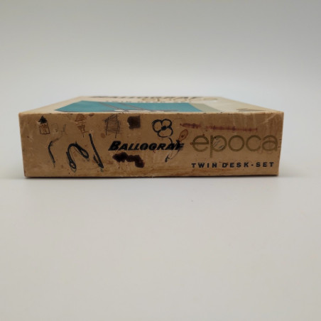 Stiloforo BALLOGRAF mod. Epoca twin desk set con due penne usato