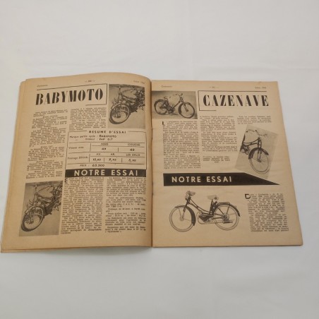 Rrivista Cyclomoto Salon 1954 francese buona conservazione