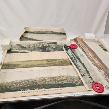 Lotto di stampe fotografiche militari vedute regione prealpi Piave 1915-18