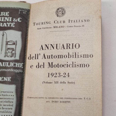 TCI Annuario dell'automobilismo e del motociclismo 1923/1924