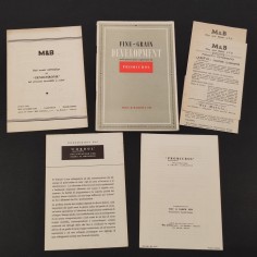 Lotto di 5 volantini e libretti M&B Impiego gerochrome (fotografia stampa)