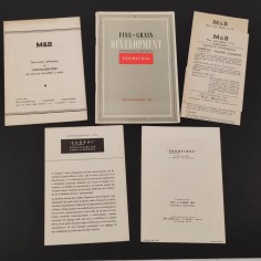 Lotto di 5 volantini e libretti M&B Impiego gerochrome (fotografia stampa) 2