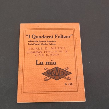 Quaderni Foltzer - Libretto La mia Ansaldo 6 cilindri