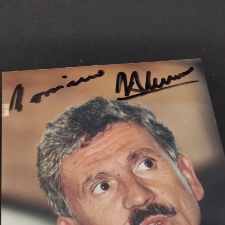 MASSIMO DALEMA autografo originale su foto 10x15 cm