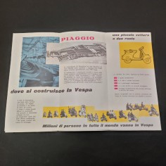 Piaggio Vespa brochure Vespizzatevi anno 1959 formato da aperto 33x45 cm 2