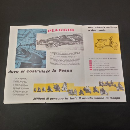 Piaggio Vespa brochure Vespizzatevi anno 1959 formato da aperto 33x45 cm