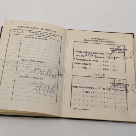 Marina Militare libretto personale dei militi del CEMM 1964