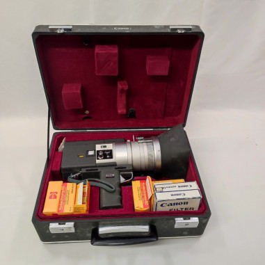 Cinepresa Canon Auto Zoom 1218 Super 8 con valigetta e pellicole