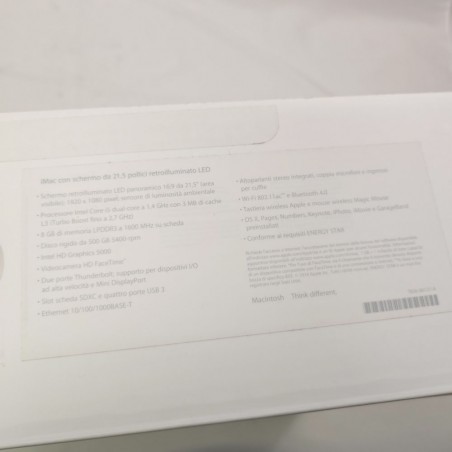 Computer fisso Apple Imac A1418 usato sistema op. Catalina anno 2014 Grado A
