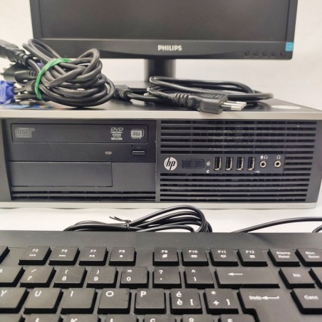 Computer fisso 8200 Elite SFF Windows 10 pro con monitor 19" Philips 4:3