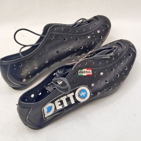 Scarpe ciclismo Detto Pietro n° 40 Campione del Mondo, fondo plastica box NOS