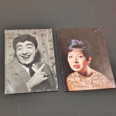 Due fotografie GINO BRAMIERI  MARISA DEL FRATE con autografo in originale