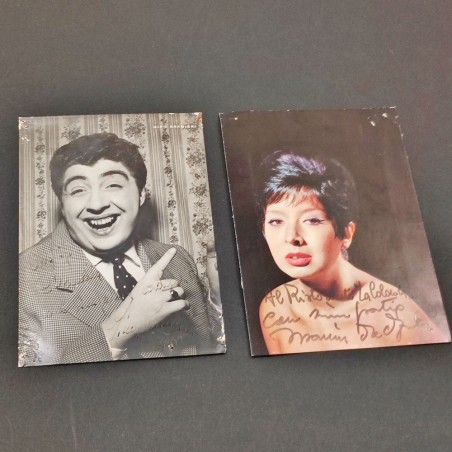 Due fotografie GINO BRAMIERI  MARISA DEL FRATE con autografo in originale