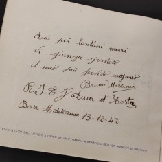 Calendario 1943 dedica a Bruno Mosconi dal Duca d’Aosta con medaglia 1935 2