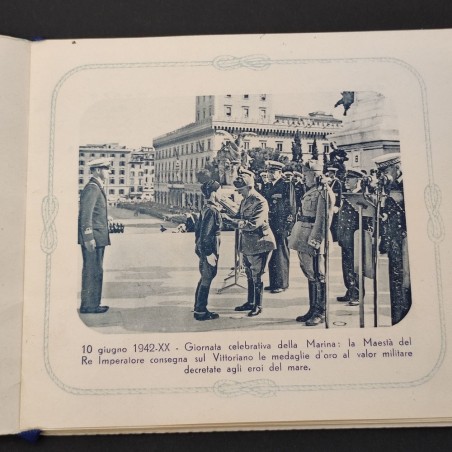 Calendario 1943 dedica a Bruno Mosconi dal Duca d’Aosta con medaglia 1935
