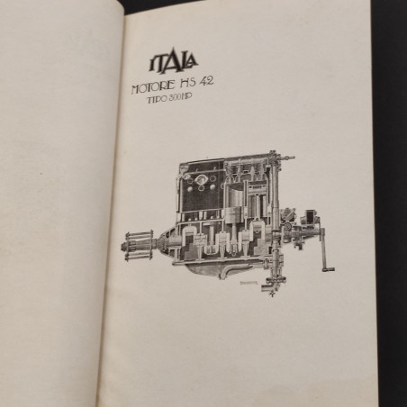 Manuale manutenzione Itala Motore d’aviazione tipo 42 300 HP anno 1926