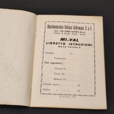 MI-VAL libretto uso manutenzione motocicli  N Na Gsa GSr 200T.V. e 175 L 2