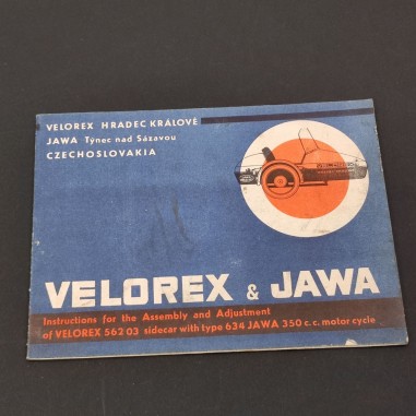 VELOREX & JAWA libretto istruzioni e montaggio sidecar