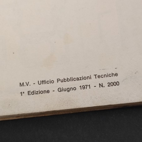 MV Agusta Catalogo parti ricambio MV 350 B Turismo 1° ed. 1971