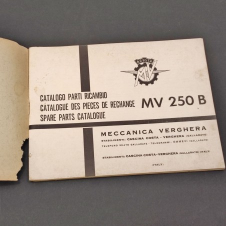MV Agusta Catalogo parti ricambio MV 250 B Turismo 1° ed. 1971