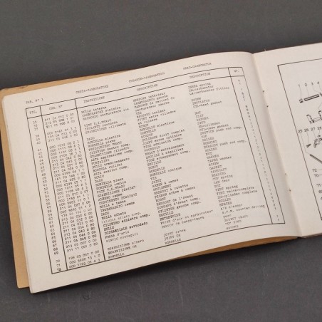 MV Agusta Catalogo parti ricambio MV 350 B sport 1° ed. 1972