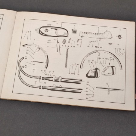 MV Agusta Catalogo parti ricambio MV 350 B sport 1° ed. 1972