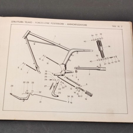 MV Agusta Catalogo parti ricambio MV 125 cc Centomila-EL 1963