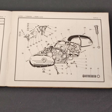 MV Agusta Catalogo parti ricambio MV 125 cc GTL 4 e 5 velocità 1967