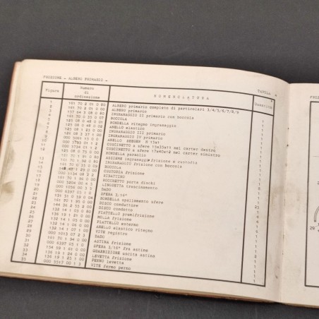 MV Agusta Catalogo parti ricambio MV 125 cc GTL 4 e 5 velocità 1967