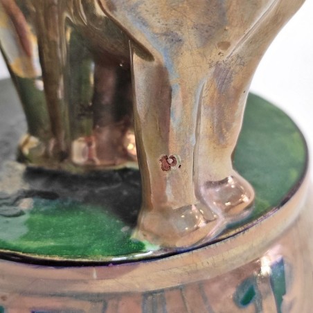 Vaso in ceramica a firma Robbia Gualdo Tadino inizio XX sec